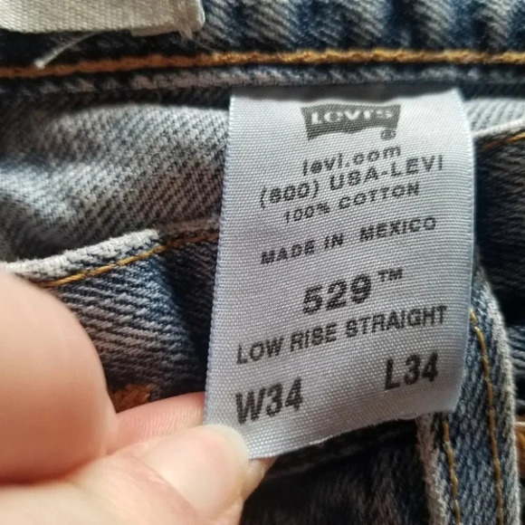 Levi's Low Rise Straight Patchwork Yankees  Baseball Nike White Red NY 34 - Picture 3 of 13